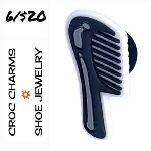 6/$20💋 Hair Comb Croc Charm Shoe Jewelry Girly Beauty Salon Stylist Hairdresser